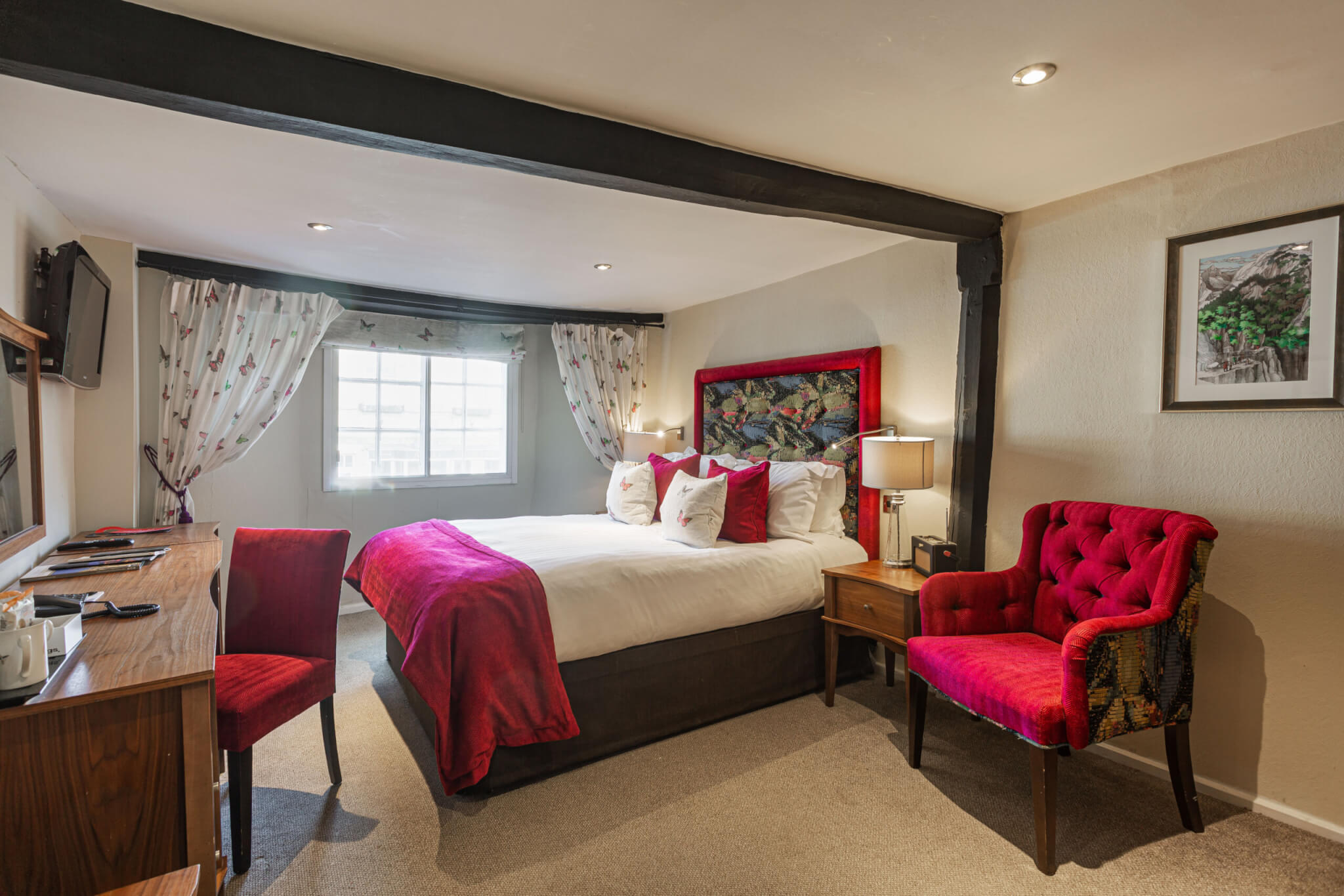 White Hart Royal Hotel Superior Double Room Bedroom scaled